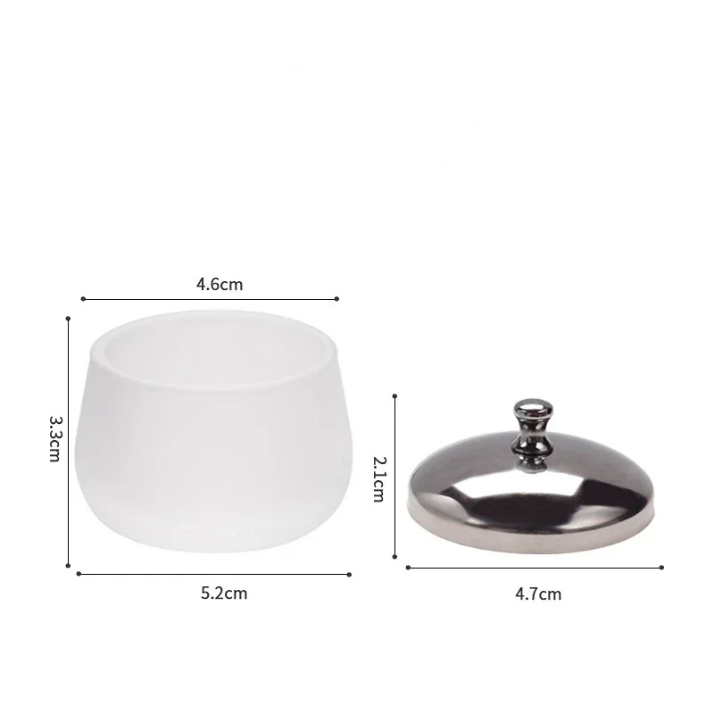 Glass Powder Liquid Nail Cup Dish Lid Bowl Cup Holder Equipment Nail Art Tools Acrlic Kit Acrylic Powder Set