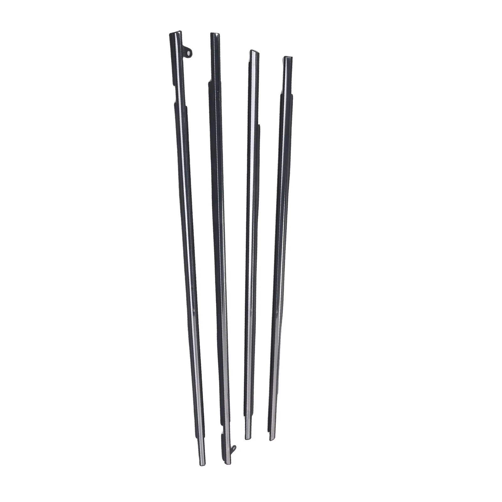 4Pcs 자동차 도어 창 웨더스트립 씰 75711-0T010 도요타 벤자 2009-2016 용 크롬 고무 방진 창 씰 벨트 트림