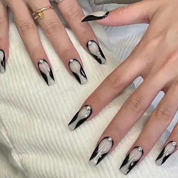 Ballet French Coffin False Nails