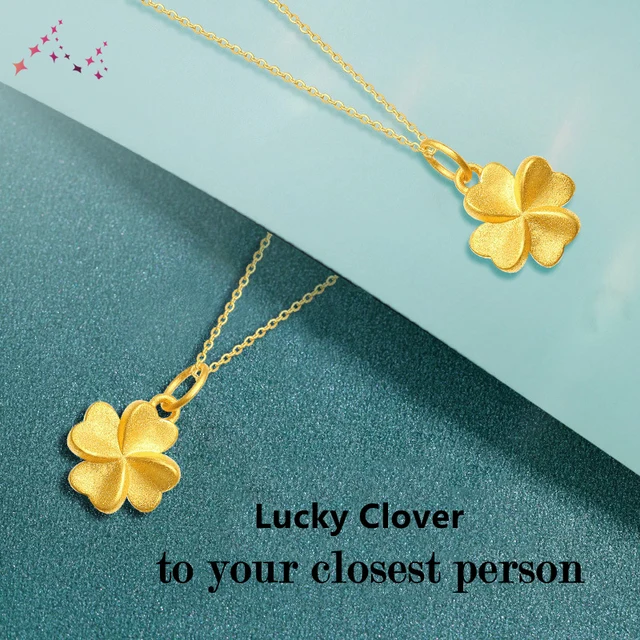 Louis Vuitton Pendantif Empreinte Necklace Clover Q93126 750 Au750 Gold  Ladies M