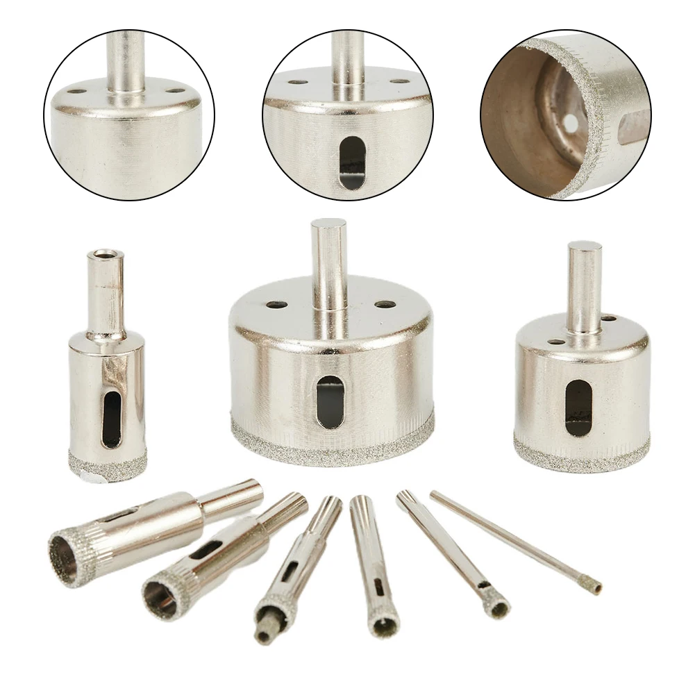

10 PCS Drill Hole Openers 3~50mm Home Craft Construction Power Tool Set Nickel Ceramics Marble Making