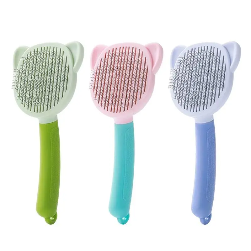 

Dog Brush Pet Comb Dog Hair Remover Comb Cat Grooming Comb Pet Self Cleaning Slicker Brush for Dogs Cats Pet Cleaning Supplies