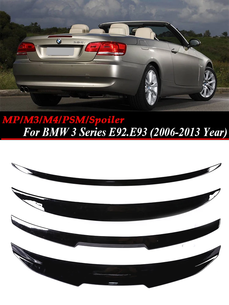 

Carbon Fiber M3 M4 MP PSM Style Roof Spoiler Lip Rear Bumper Trunk Wing Tail Kit for BMW 3 Series E92 E93 2006 -2014 320i 325i