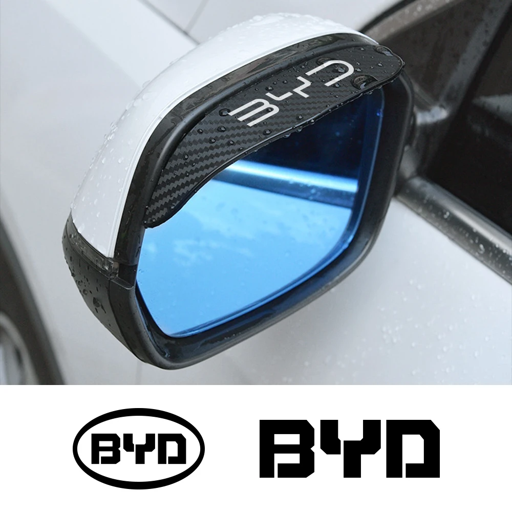 Car Rearview Mirror Rain Eyebrow For Byd Tang F3 E6 Atto 3 Yuan Plus