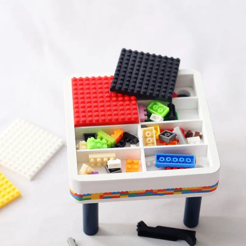 1/6 Simulation Mini Building Block Game Table Model For Barbie Dolls BJD Ob11 Miniatrue Dollhouse Accessories Kids Toys Gifts 3