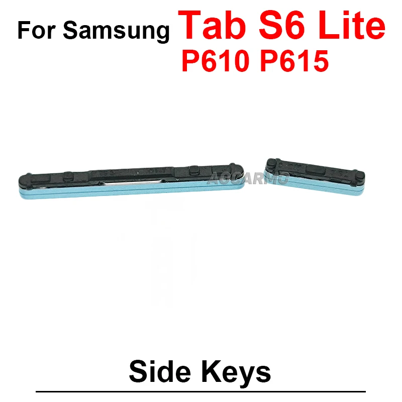 삼성 갤럭시 탭 S6 라이트 sm- P610 P615 전원 켜기 끄기 볼륨 버튼 사이드 키 교체 부품 그레이 핑크 블루