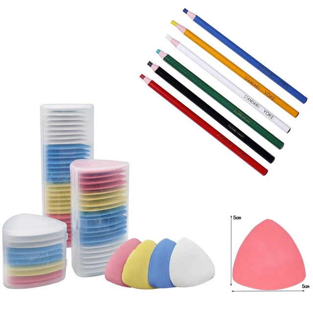 Multicolor Fabric Tailors Chalk Erasable Fabric Marker Patchwork Clothing  Pattern DIY Sewing Tool Box Set Needlework
