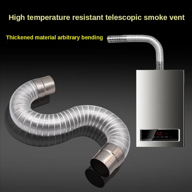 Gas Water Heater Aluminum Foil Telescopic Exhaust Pipe Forced Exhaust Water  Heater 5-6-7-8-9-10-11-12cm Exhaust Pipe Hose - AliExpress