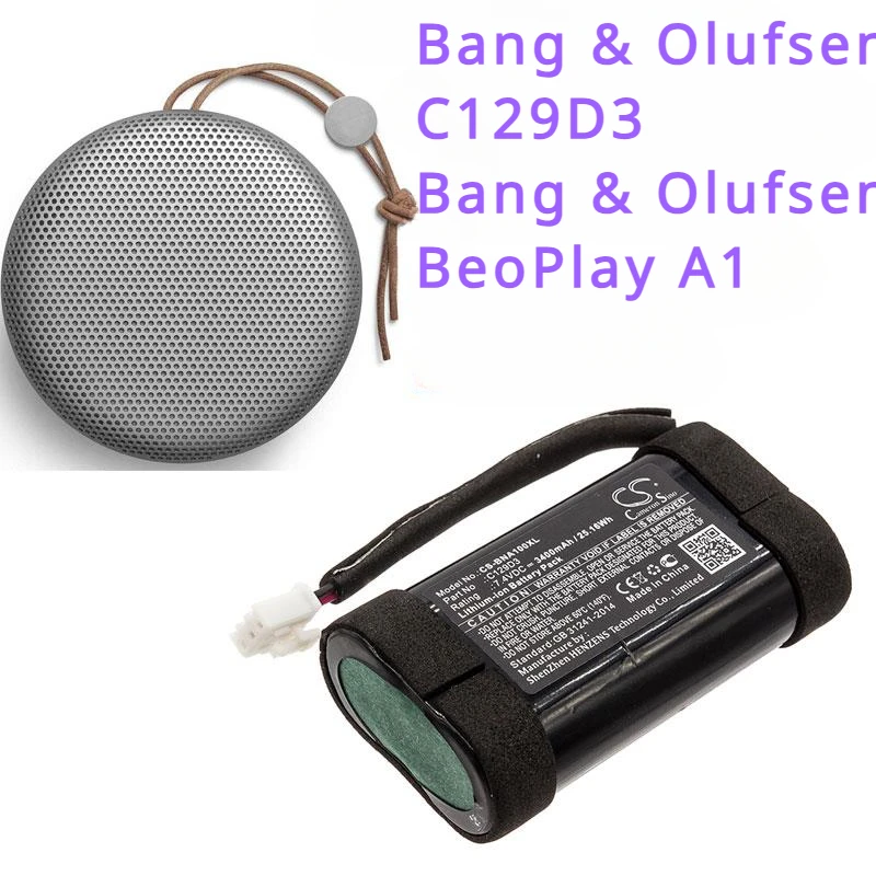 Batteria 2600Mah/3400Mah C129D3 Per Bang & Olufsen Beoplay A1