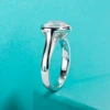 AnuJewel 3ct Heart Cut D Color Moissanite Engagement Bezel Ring With GRA 925 Sterling Silver Rings For Women Jewelry Wholesale 4