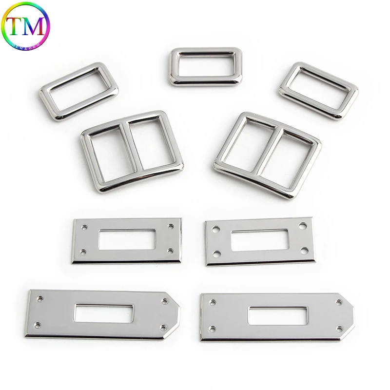 1/5/10Sets Stainless Steel Metal Hanger Clasp Locks Bag Hardware Accessories For Women's Handbag Clasp Lock Buckle Leather Craft