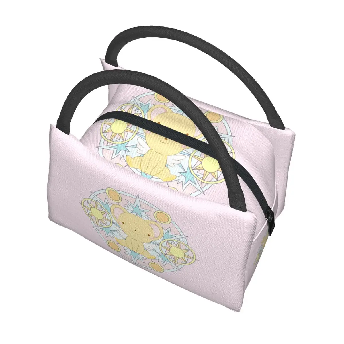 Kero Sakura Card Captor 여성용 귀여운 절연 점심 가방 도시락 보관 식품 상자 컨테이너 쿨러 열 도시락 토트 백
