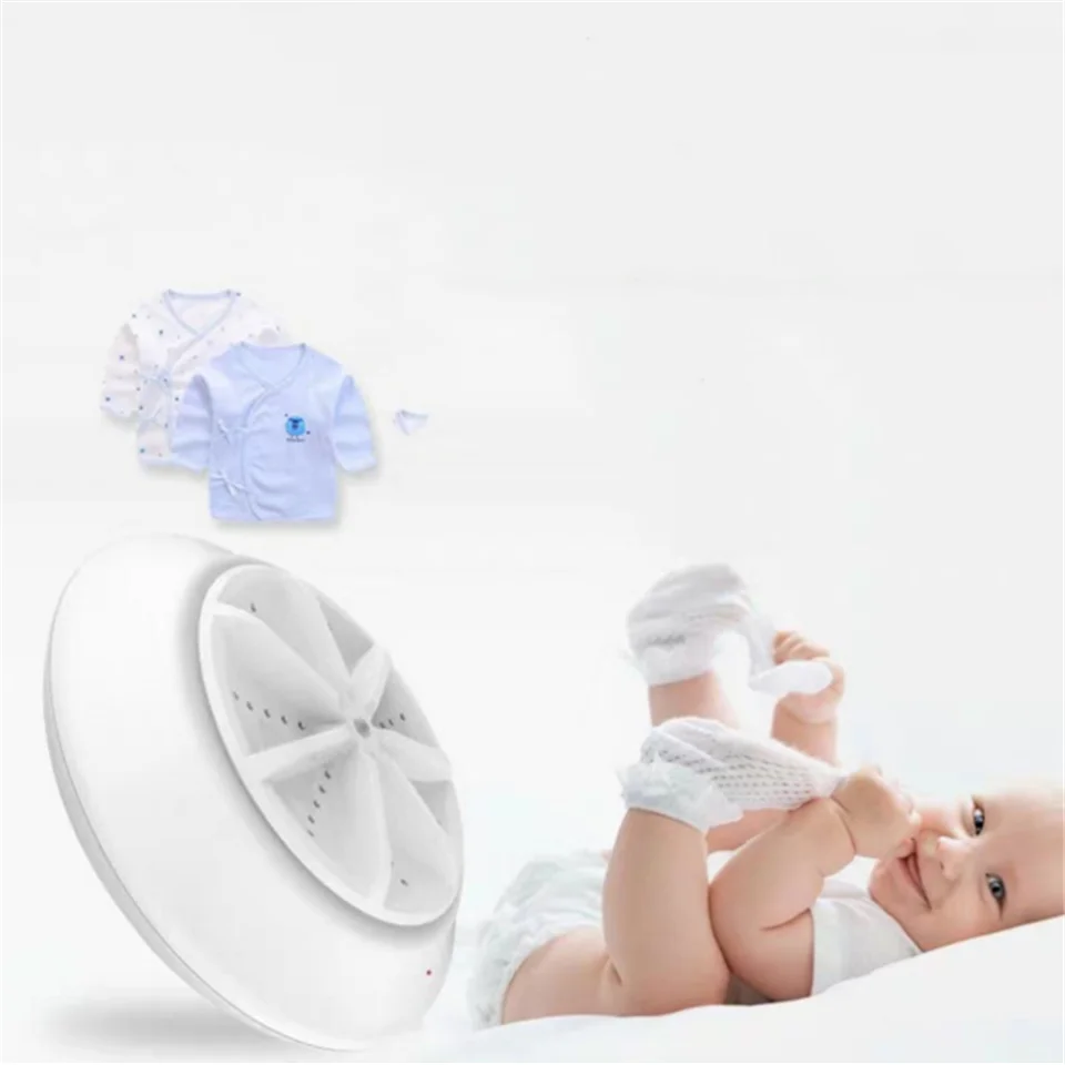 Mini Washing Machine Portable Removes Dirt Washer USB Cable for Travel Home Business Trip
