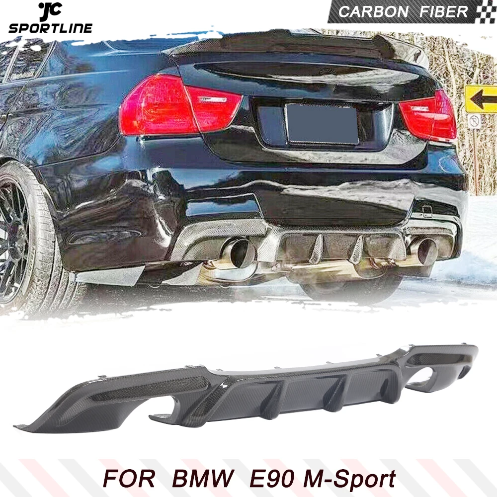 

Carbon Fiber Rear Bumper Diffuser Lip Spoiler For BMW 3 Series E90 M Sport 325i 335i 2009 - 2012 Car Rear Bumper Diffuser Lip