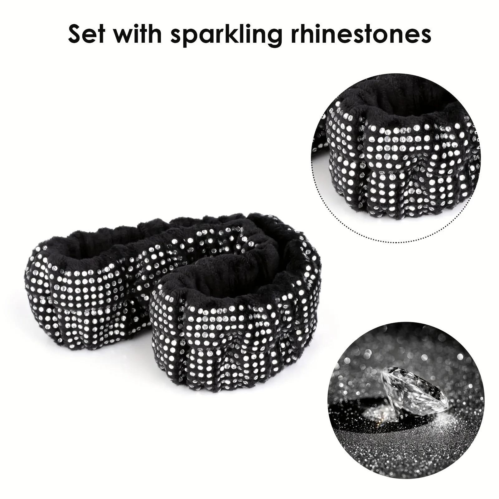 Rearview mirror cover Elegant Plush Bling Mirror Cover for Women-Universal Durable Auto Decor