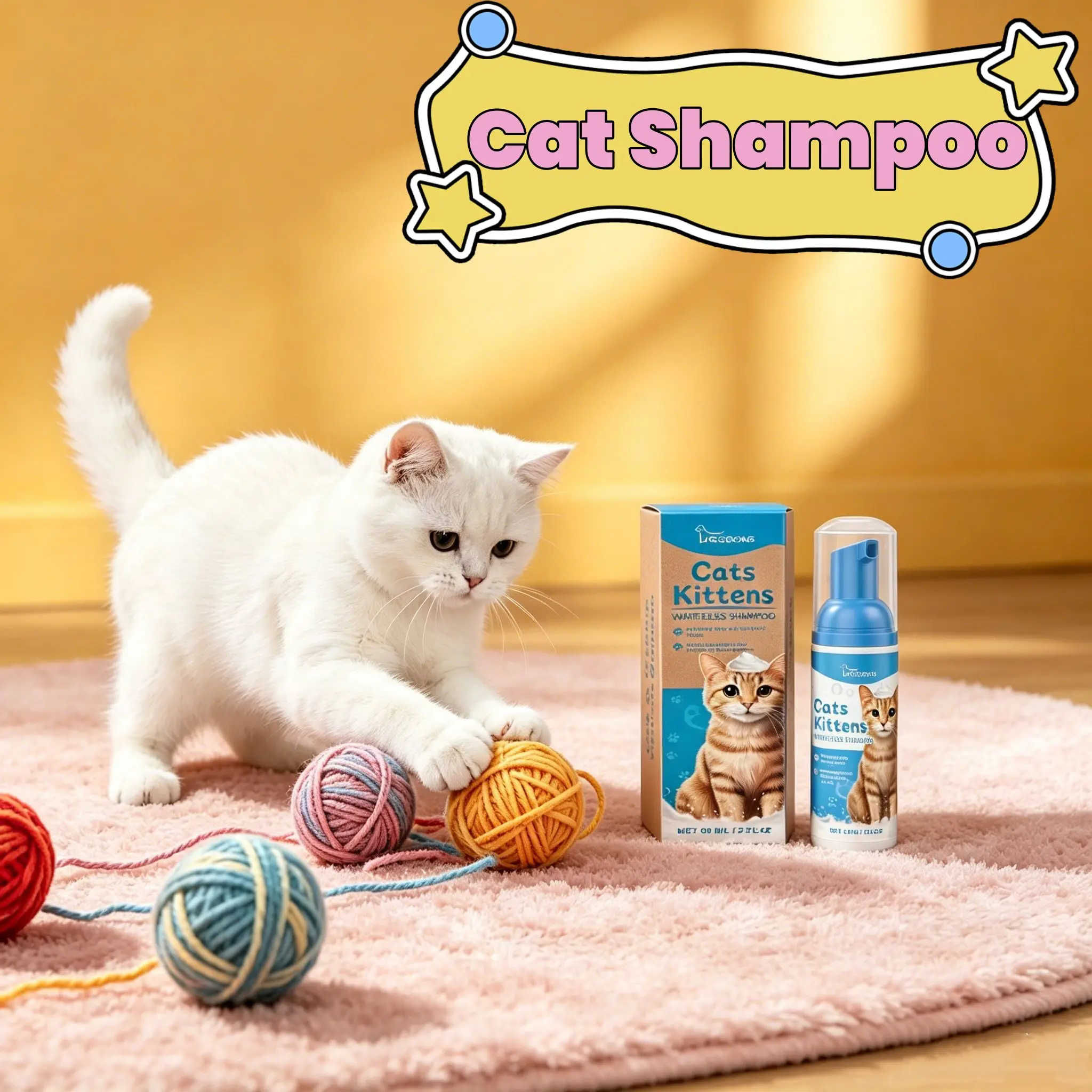 Kattshampoo för luktfritt och välvårdat kattpäls_voghion.com