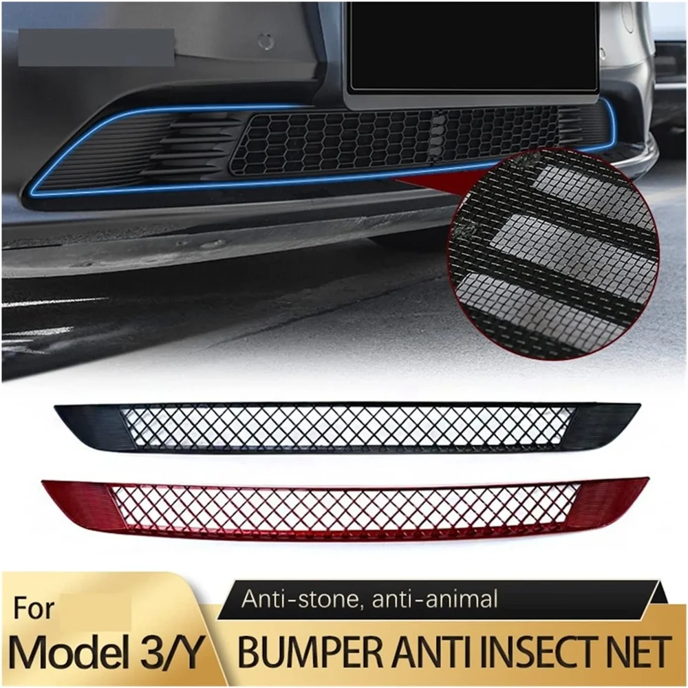 

Automobile Lower Bumper Insect-proof Net For Tesla 2017-2022 Model 3 Model Y Garbage Proof Inner Cover Decoration Net Accessor