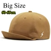 Large Head Up-turn Peak Snapback Hat Man Woman 5CM Short Brim Baseball Cap 55-60cm 60-65cm 1