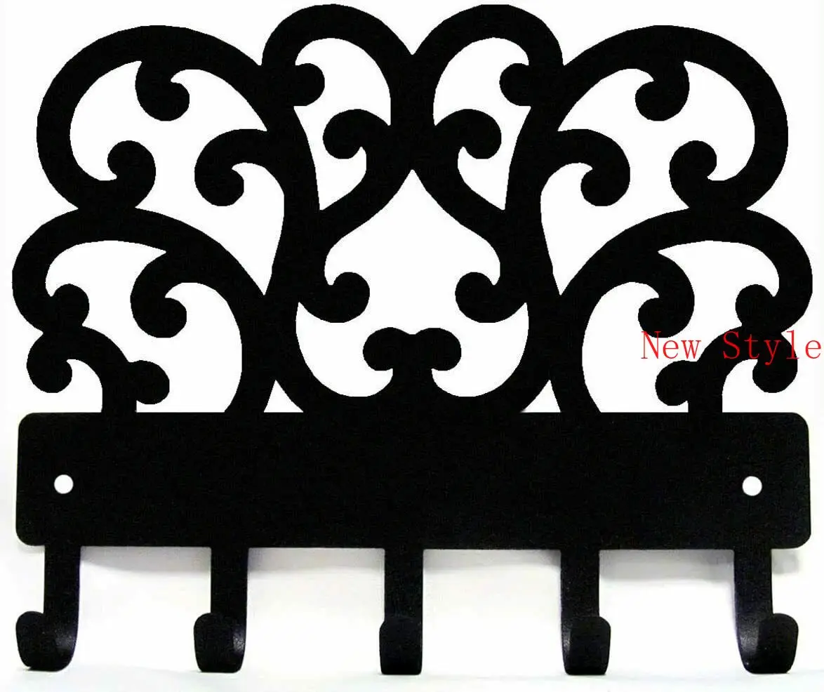 

Decorative Scroll Metal Key Rack Hanger Small 6 Inch Wide / Large 9 Inch Wide Home Decoration