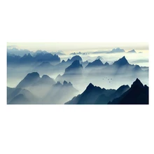  Canvas Painting Lake Forest Stone Mountain Scenery Nature Landscape Picture Posters and Prints Wall Art Printing Nordic Decor 