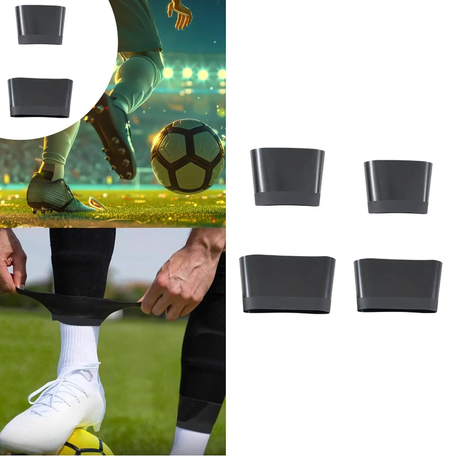 신가드 스트랩 부드러운 실리콘 축구 레깅스 신 고정 스트랩 신가드 홀더 축구 훈련 액세서리