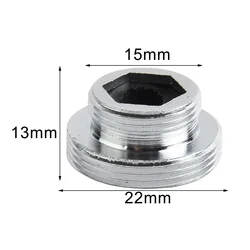 Universal Tap Connector Faucet Adapter for Bathroom & Kitchen Water Conservation (16mm - 22mm(outer))