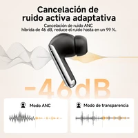 QCY MeloBuds Pro ANC Bluetooth 5.3 - Auriculares Inalámbricos con Cancelación de Ruido, 34H Reproducción y 6 Micrófonos 2