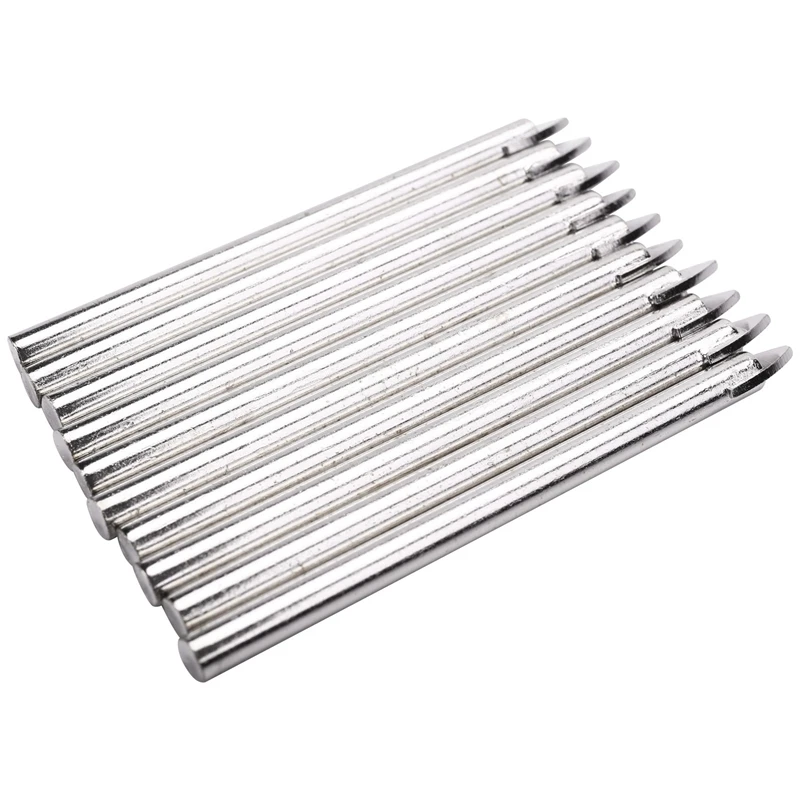 Promotion! 10PCS Spear Point Head Ceramic Marble Tile Glass Drill Bit 6MM Round Shank Drilling Bathroom Tiles Tools |