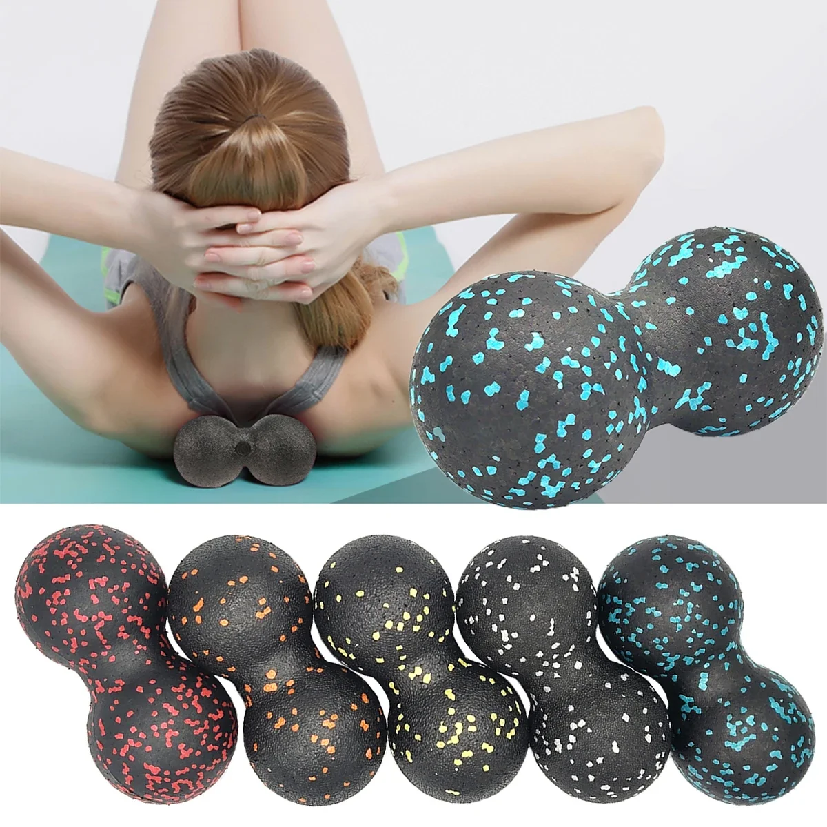 EPP Lacrosse Ball Peanut Massage Ball Set, Fascia Therapy, Muscle for Myofascial Release, Muscle Relaxer Acupoint Massage