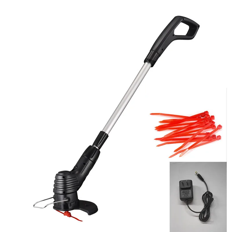 cordless hedge trimmer with battery Electric Lawn Mower Small Garden Grass Weeder Handheld Lithium  Lawn Machine Garden Grass Trimmer Head Weed Brush Garden Tool best corded hedge trimmer Garden Tools