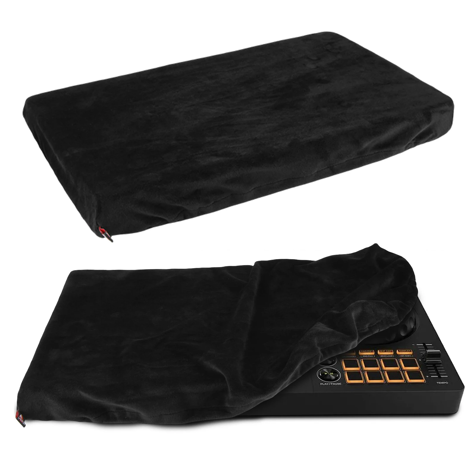 Copertura antipolvere per controller DJ Pioneer DDJ-FLX4 con fascia elastica, custodia protettiva morbida in peluche corto, copertura antipolvere riutilizzabile