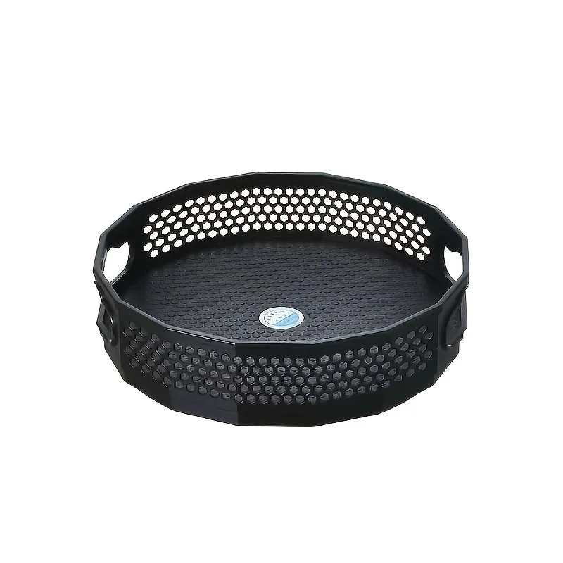 360 Degrees Rotating Plastic Storage Rack Bathroom Toiletries Storage Rack Kitchen Edibles Oil Seasoning Bottle Storage Tray 4