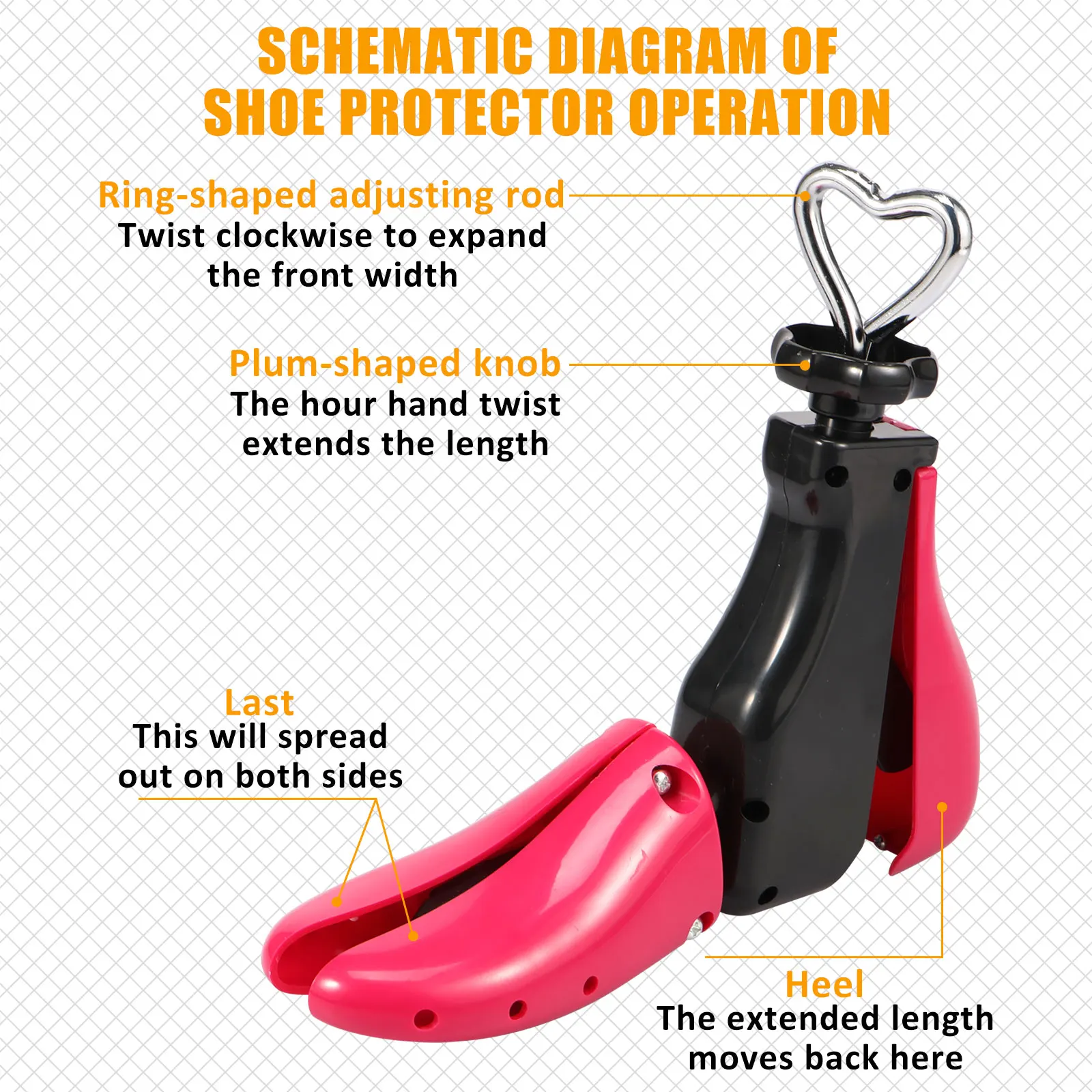1/2Pcs Shoe Stretcher Adjustable Shoe Trees Multifunctional