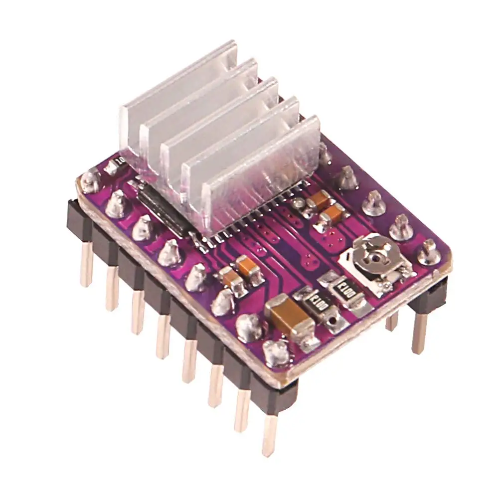 A4988 or Drv8825 Stepstick Stepper Motor Driver Module with Heat Sink for 3D Printer Controller Ramps 1.4