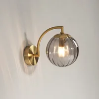 Modern Led Wall Lamp color Glass wall Light Nordic Minimalist Living Bedroom Bedside Sconce Dining Kitchen Indoor Light Fixture 1