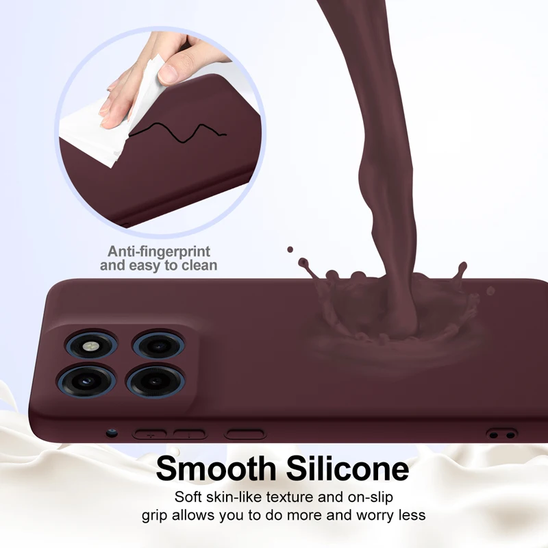 Premium Liquid Silicone Magnetic Protective Phone Cover - Stylish and Durable Case