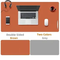 40x80CM Dual-Sided Desk Pad PVC Leather Large Mouse Mat for Office Home Desk Protector Non-Slip Waterproof Easy Clean 2