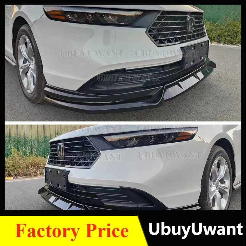 Per Il Più Nuovo Accord Honda 11Th Generation 2023 + Car Styling Materiale Pp Spoiler Anteriore Anteriore Protezione Paraurti Labbro Anteriore