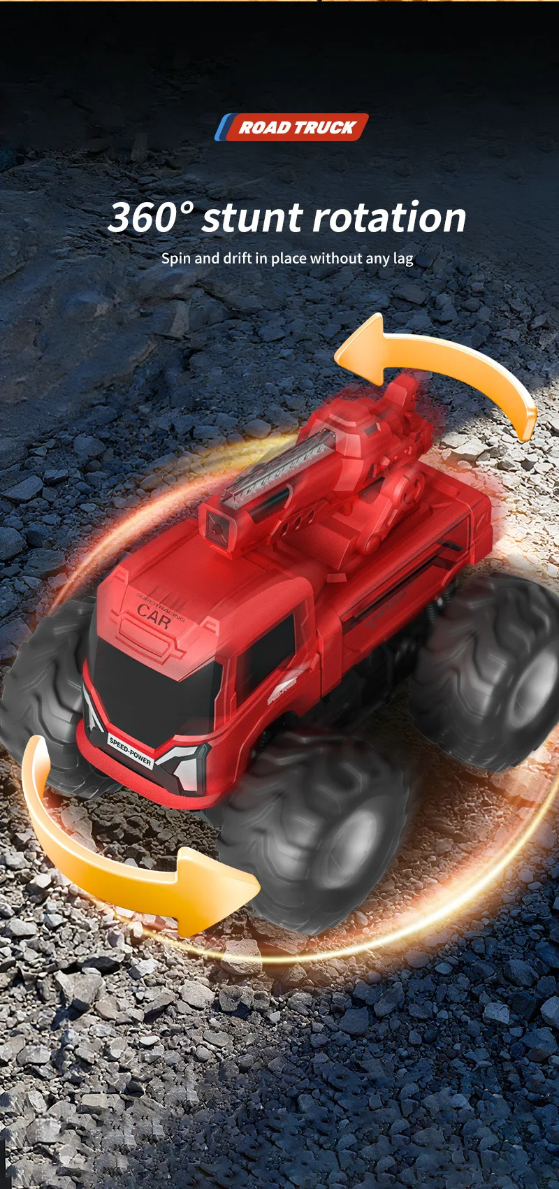 Remote Controlled 4wd Off-road Amphibious Water Cannon Toy Car_voghion.com