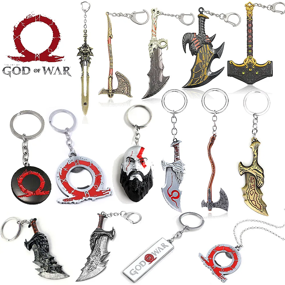 God Of War Ragnarok Portachiavi Kratos Leviatano Ax Blades Of Chaos Portachiavi Ciondolo Arma Portachiavi Regalo