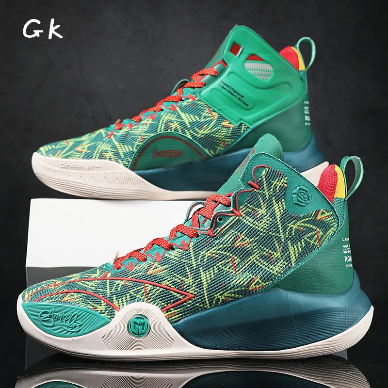 

Men Basketball Shoes Boys Kids Breathable High Top Running Non-Slip Sport Athletic Trainers Workout Fitness Sneakers