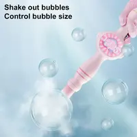 Elastic Smoke Bubble Machine Portable Bubble Maker Automatic Bubble Blower for Kids 5