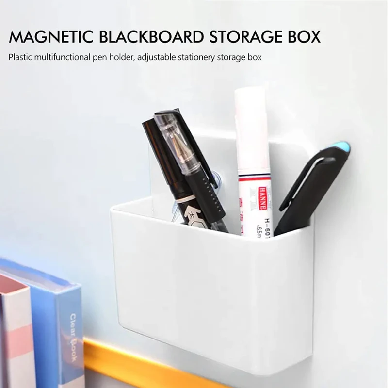 Magnetic Pen Holder Pen Storage Case Whiteboard Marker Pen Organizer Box