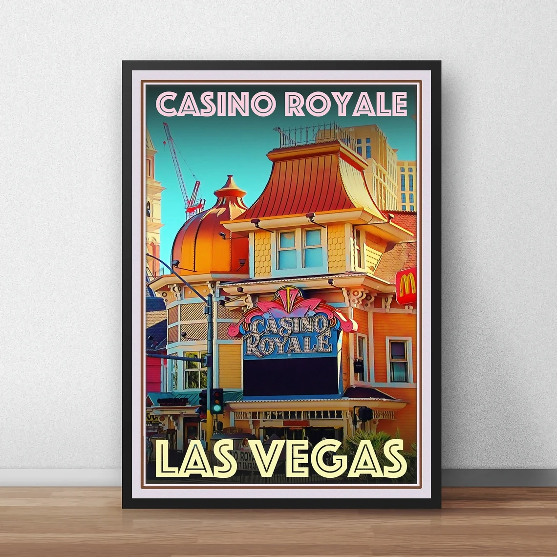 Casino Royal Las Vegas Travel Poster Hd Stampabile Canvas Art Print Home Decor Pittura Murale (Senza Cornice)
