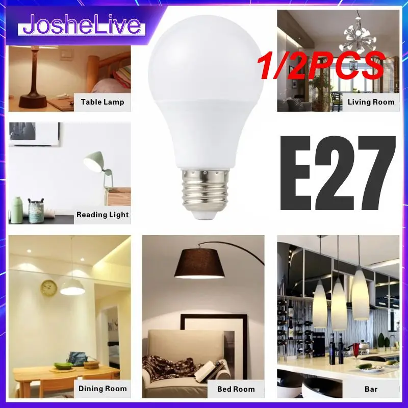 

1/2PCS Ampoule LED Bulb E27 E14 3W 5W 7W 9W 12W 15W 18W Smart IC LED lamp Light Cold White White Lampada Bombilla Lamp