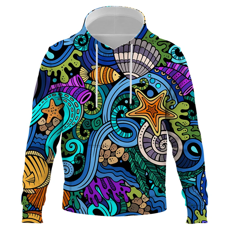 

Fashion Streetwear underwater world Men Women Children Hoodies Printed 3D Boy Girl Kids Sweatshirts Pullover Long Sleeve Coat