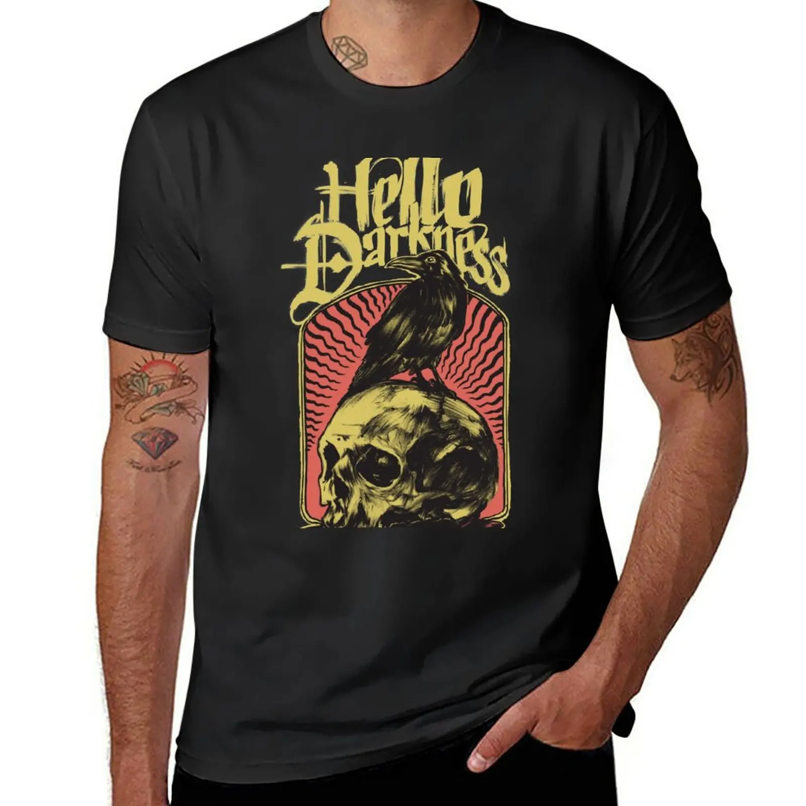 

New Hello Darkness T-Shirt T-shirt short graphic t shirt cat shirts quick-drying t-shirt t shirts men