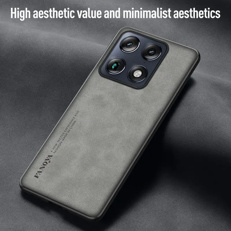 Premium Sheepskin PU Leather Full Camera Protector Case with TPU Anti-Drop Cover