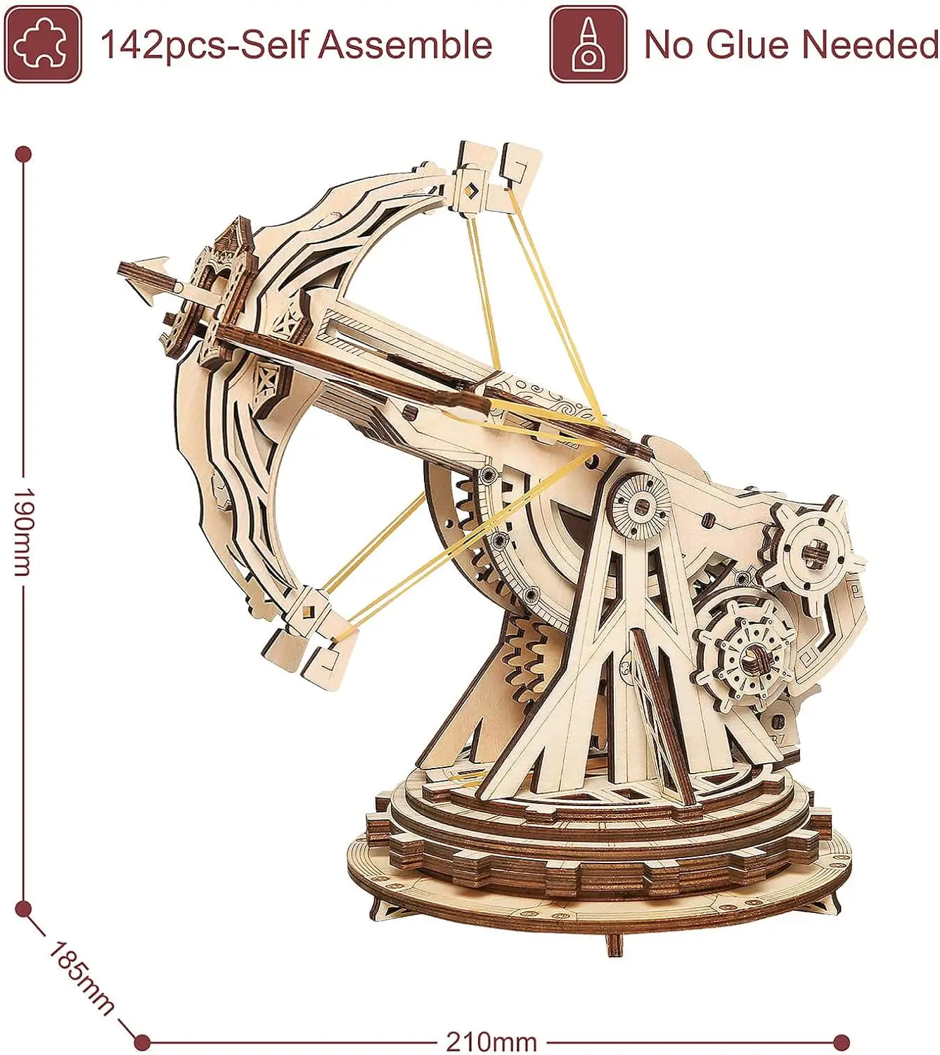 Robotime Rokr 3D Wooden Puzzle for Adults Teens Construction Model Kits for Adults to Build - Image 4