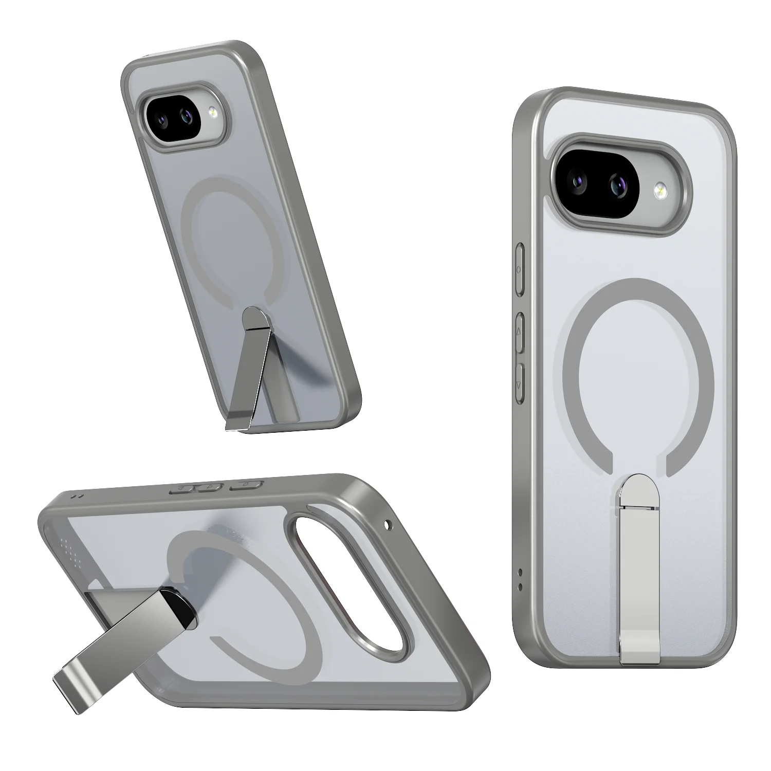 Matte Translucent Magnetic Wireless Charging Shockproof Case